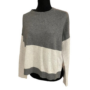 New DUFFY 100% Cashmere Lightweight Hi Low Sweater Small